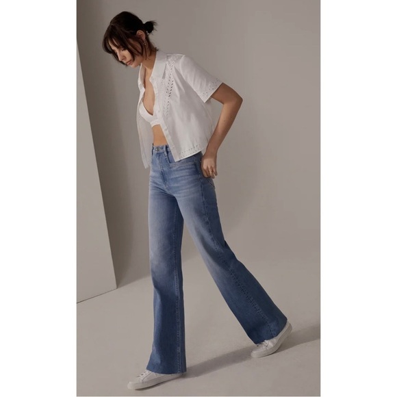 Favorite Daughter The Jordie Super High Rise Wide Leg Jean in Madrid - Picture 3 of 15